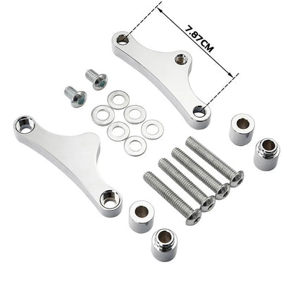 Painted 21" Wheel Front Fender & Spacers Kit Fit For Harley Road Glide 2000-2013
