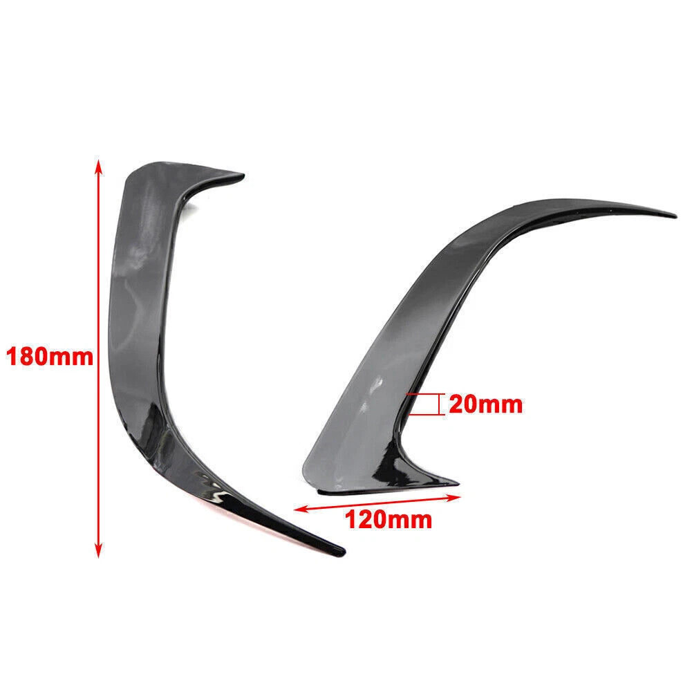 Rear Bumper Spoiler Air Vent Cover For Benz W117 CLA200/220/CLA250 Glossy Black