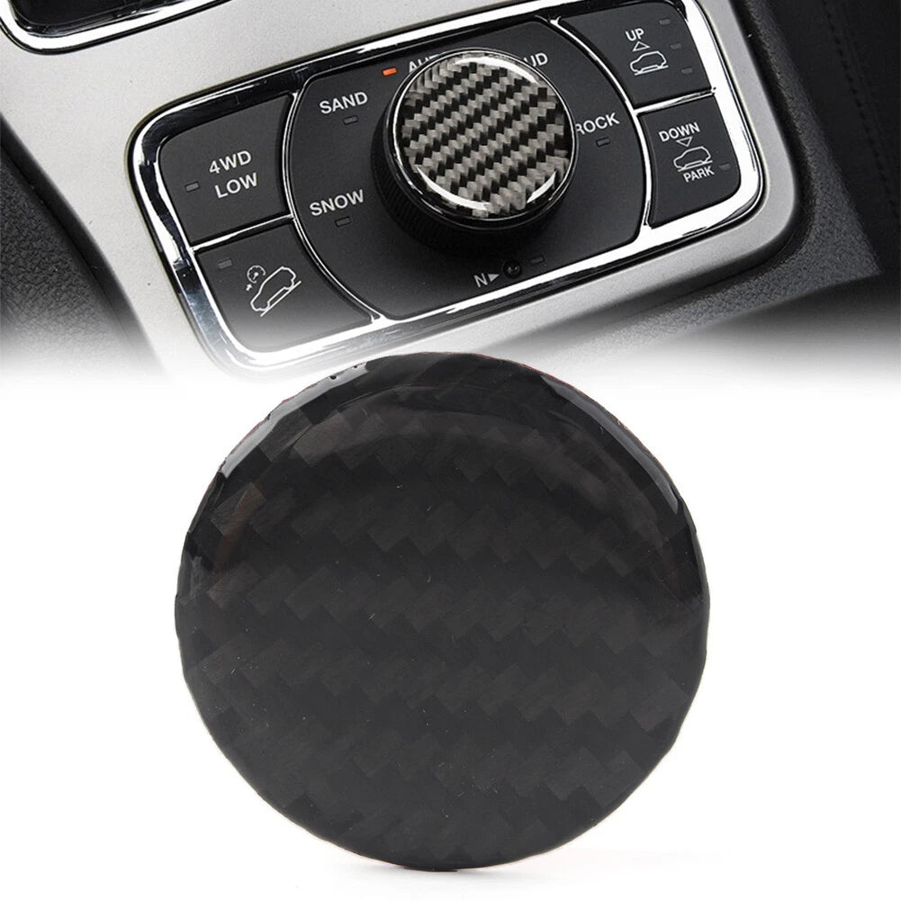 Central Console Knob Button Cover Trim Fit Jeep Grand Cherokee 2011-2022 Black