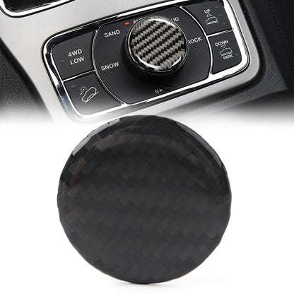 Central Console Knob Button Cover Trim Fit Jeep Grand Cherokee 2011-2022 Black