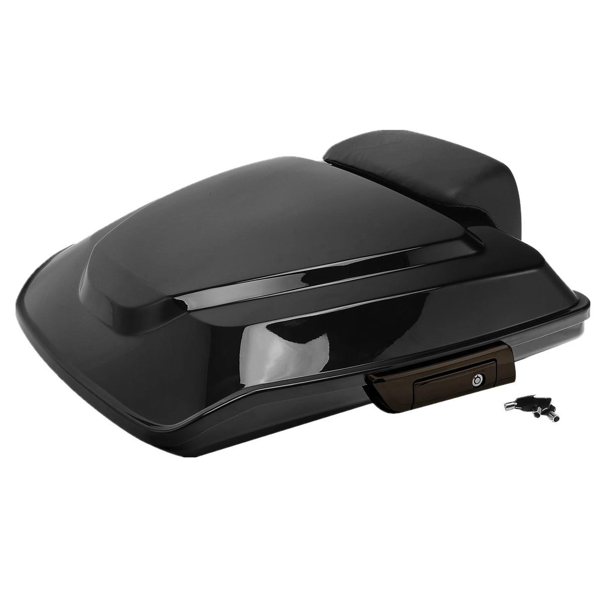 Black Razor Trunk Backrest Pad Fit For Harley Touring Road Glide 14-25