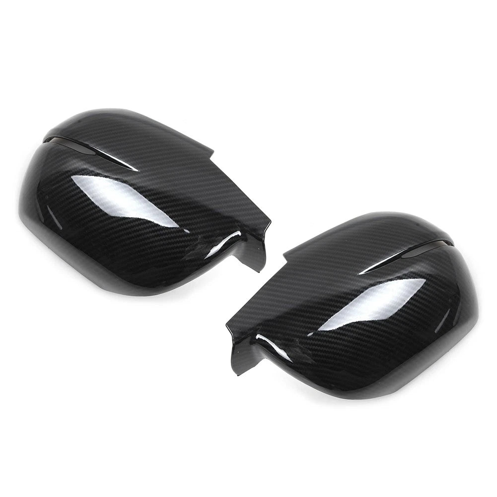 Carbon Fiber style Rearview Side Mirror Cover Caps Trim For Honda CR-V 2017-2019