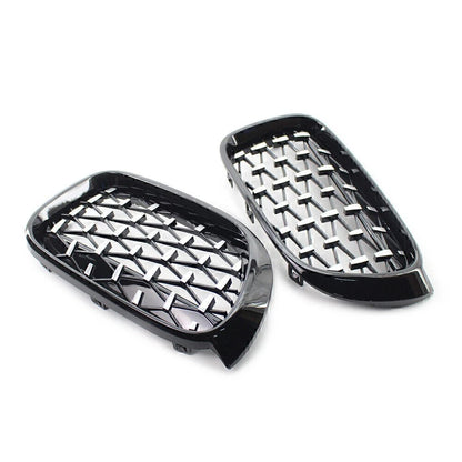 Fit BMW X3 F25 /X4 F26 2014-2017 Diamond Meteor Latest Style Front Kidney Grille