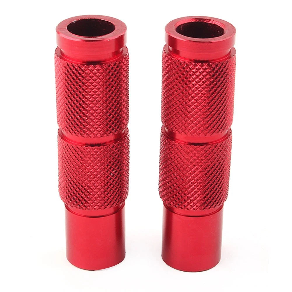 CNC Universal Motorcycle Bike Foot Pegs Footpegs Rear Set Pedals Racing Red