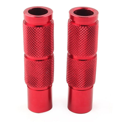 CNC Universal Motorcycle Bike Foot Pegs Footpegs Rear Set Pedals Racing Red