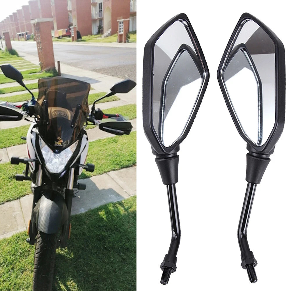 For CFmoto Cforce 600 500 1000 ATV Rearview Side Mirrors + HandleBar Mount Clamp