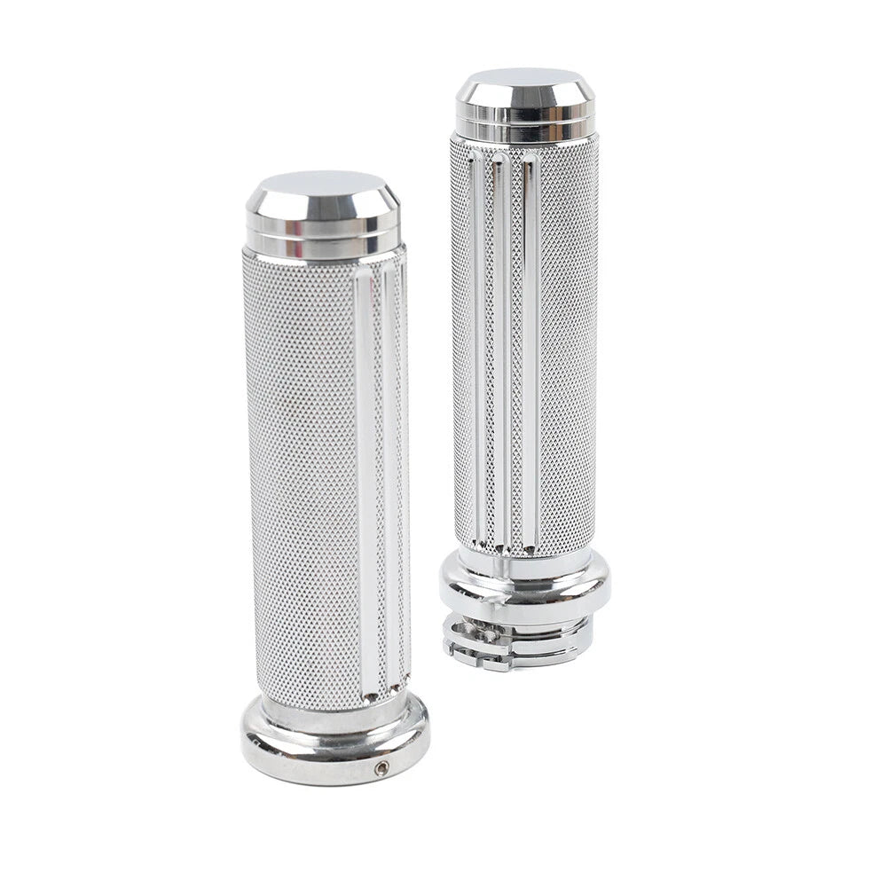 1" Handlebar Hand Grips For Harley Heritage Softail Dyna Chrome US