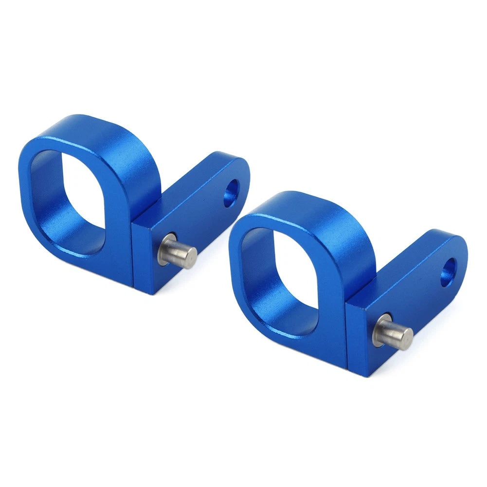 1 Pair Rear Brake Line Hose Clamp Aluminum For Suzuki DRZ400SM 2005-2022 Blue