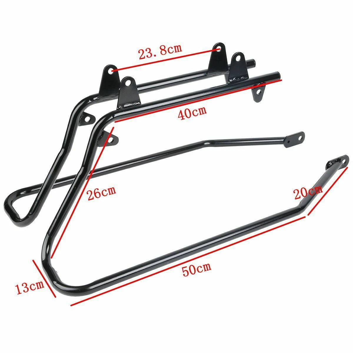4" Stretched Hard Saddlebags &Conversion Brackets Fit For Harley Fatboy 1984-17
