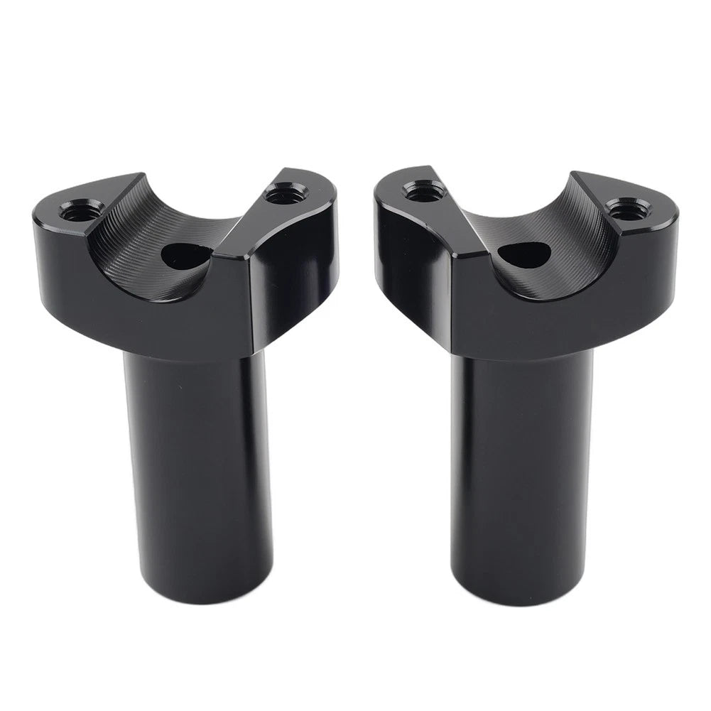 3.5" Straight Handlebar Risers Black For Harley 1" Bar Dyna Sportster Softail