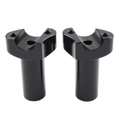 3.5" Straight Handlebar Risers Black For Harley 1" Bar Dyna Sportster Softail