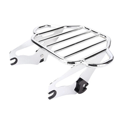 Chrome Detachable Two Up Tour Pack Pak Luggage Rack For Harley Touring 2009-2022