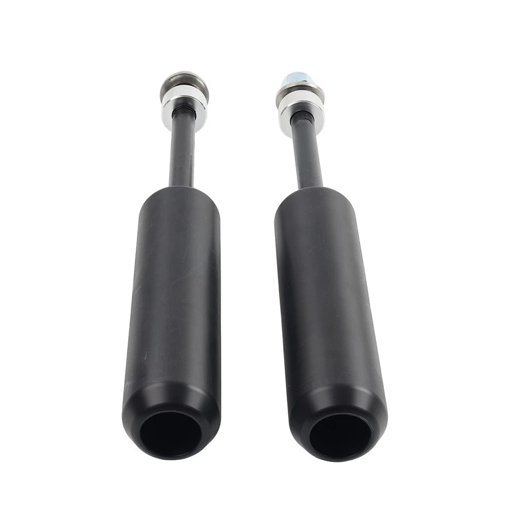 6" Left & Right Crash Bar Shock Frame Sliders Mounts For Harley Dyna 2006-2017