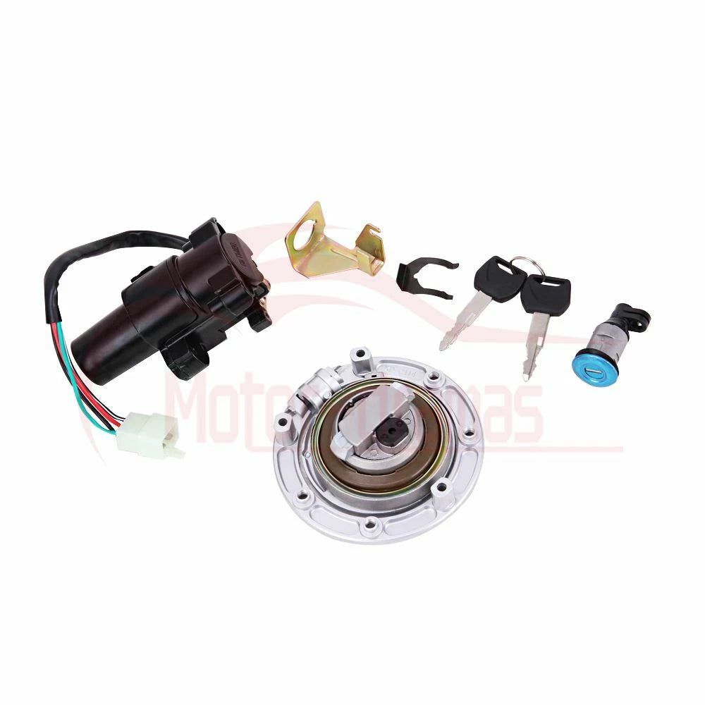 Ignition Switch Fuel Gas Cap Seat Lock Key Set For Honda CBR600F4/F4i 2001-2006