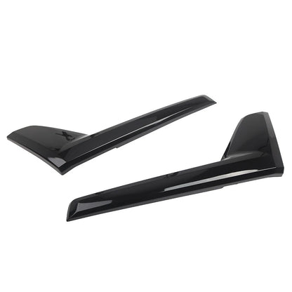 Front Bumper Hood Grille Glossy Black Kit For Toyota Land Cruiser LC200 2016-18