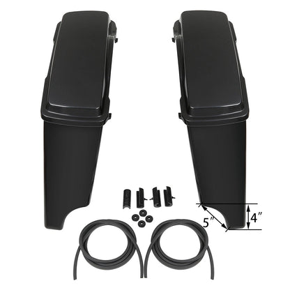 Unpainted 5" Extended Saddlebag Conversion Bracket Fit For Harley Fatboy 1984-17