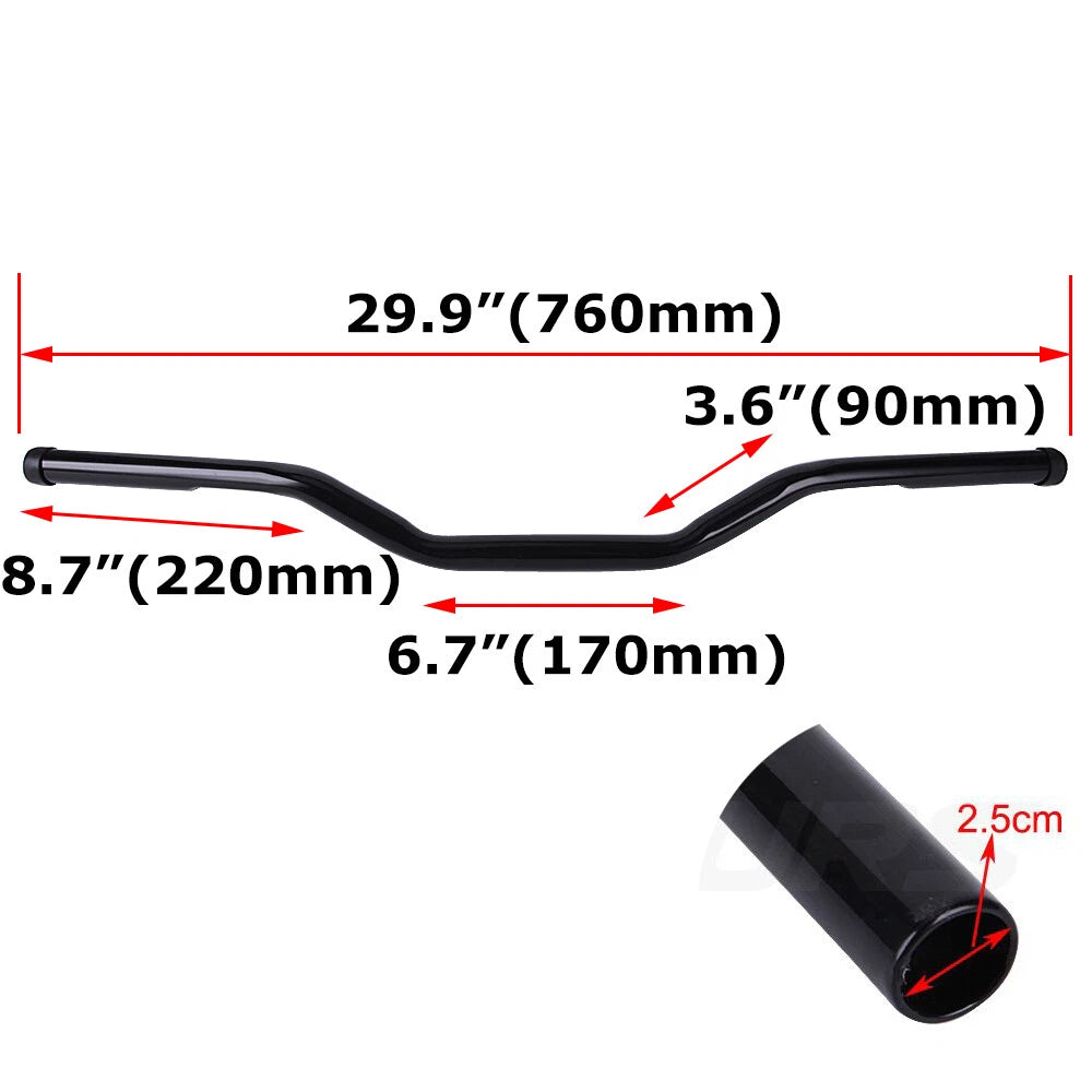 Motorcycle 1" Handlebar Drag Bar For Harley Sportster Chopper Bobber Cafe Racer