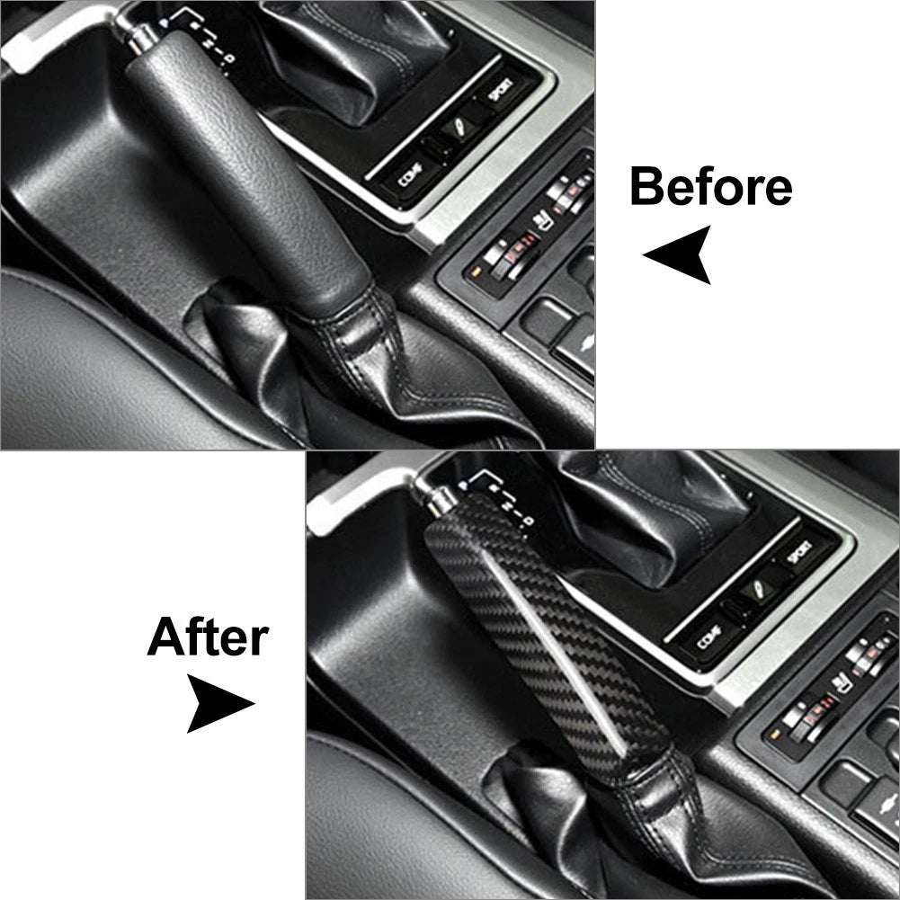 Carbon Fiber Handbrake Handle Protector for Toyota Land Cruiser Prado 2014-2019