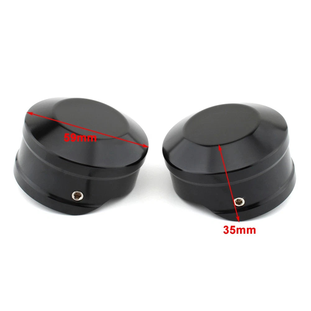 Black Upper Fork Stem Nut Cap For Harley Softail Breakout FXBR FXBRS 18-23 US