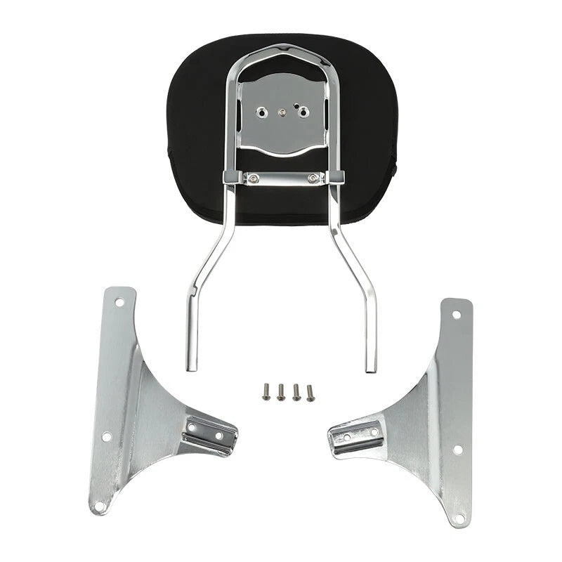 Chrome Low Backrest Sissy Bar Fit For Harley Softail FLST FLSTC FLSTNSE 84-17 US