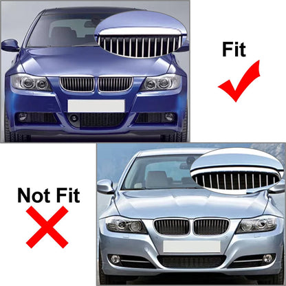 Diamond Black Front Kidney Grill Grille For BMW 3 Series E90 2005-2008 E91