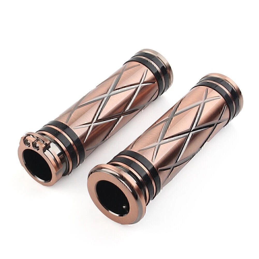 1" Pair Handlebar Hand Grips Fit Harley Touring Dyna Sportster XL883 1200 motor