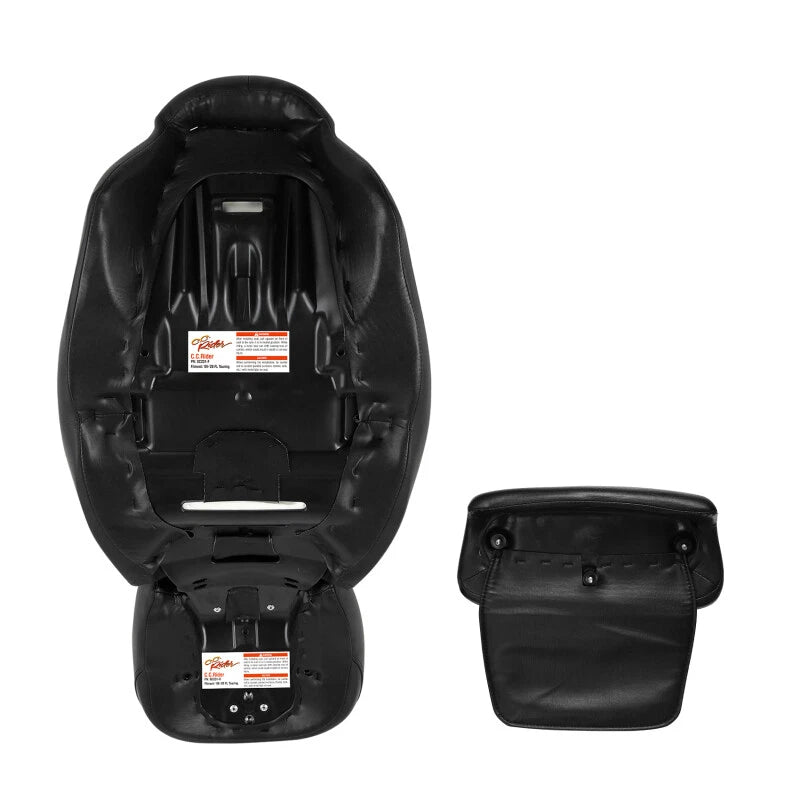 Driver & Passenger Seat Backrest Pad Fit For Harley Touring Electra Glide 14-23