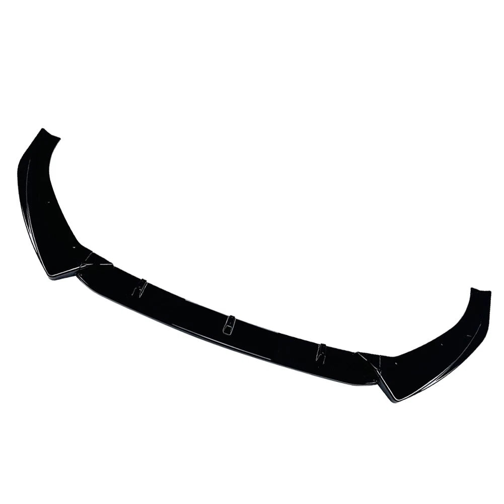 Glossy BLK Front Bumper Lower Lip Spoiler Body Kit For Audi A3 S3 8V Sedan 17-20