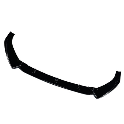 Glossy BLK Front Bumper Lower Lip Spoiler Body Kit For Audi A3 S3 8V Sedan 17-20