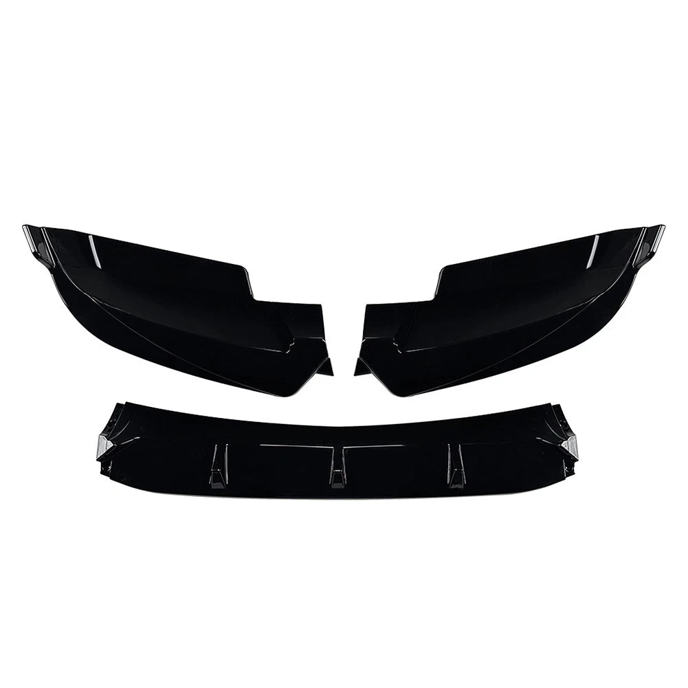 Glossy Black Front Bumper Lip Spoiler Splitter For BMW X6 F16 M Sport 2014-2019