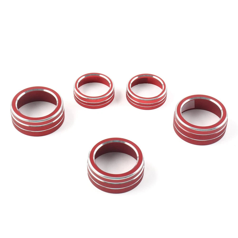 Control Switch Knob Ring Cover Trim For Honda Accord 10th Generation 2018-22 Red