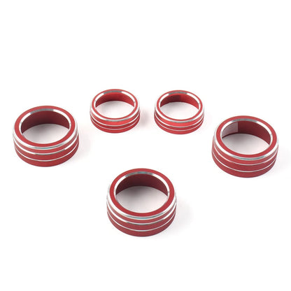 Control Switch Knob Ring Cover Trim For Honda Accord 10th Generation 2018-22 Red