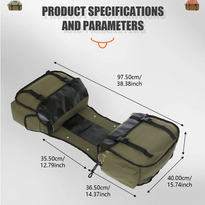 Canvas Motorcycle Side Tool Saddle Bags for Harley BMW Yamaha Honda Kawaski