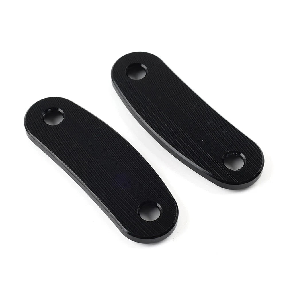 Rearview Mirror Block Off Base Plates Cover Black For Kawasaki ZX-10R 2011-2015