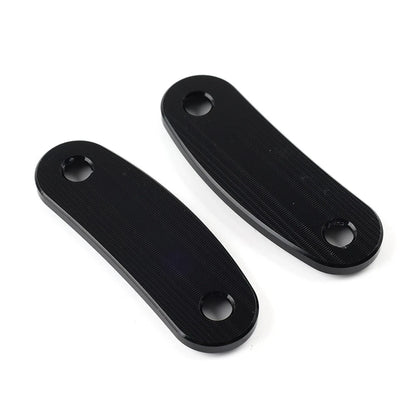 Rearview Mirror Block Off Base Plates Cover Black For Kawasaki ZX-10R 2011-2015