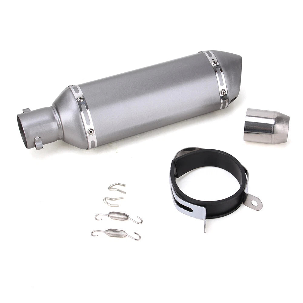 Motorcycle 370MM Universal Exhaust Muffler Pipe with DB Killer Slip on Bike ATV