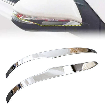 2x Chrome Stainless Steel Side Mirror Trim Below For Toyota Voxy R80 2018-2020