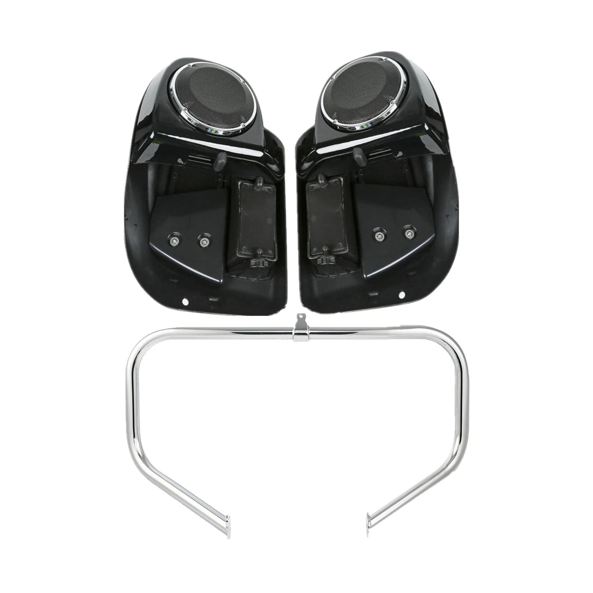 Lower Vented Leg 6.5" Speakers Engine Crash Bar Fit For Harley Touring 14-Up 23