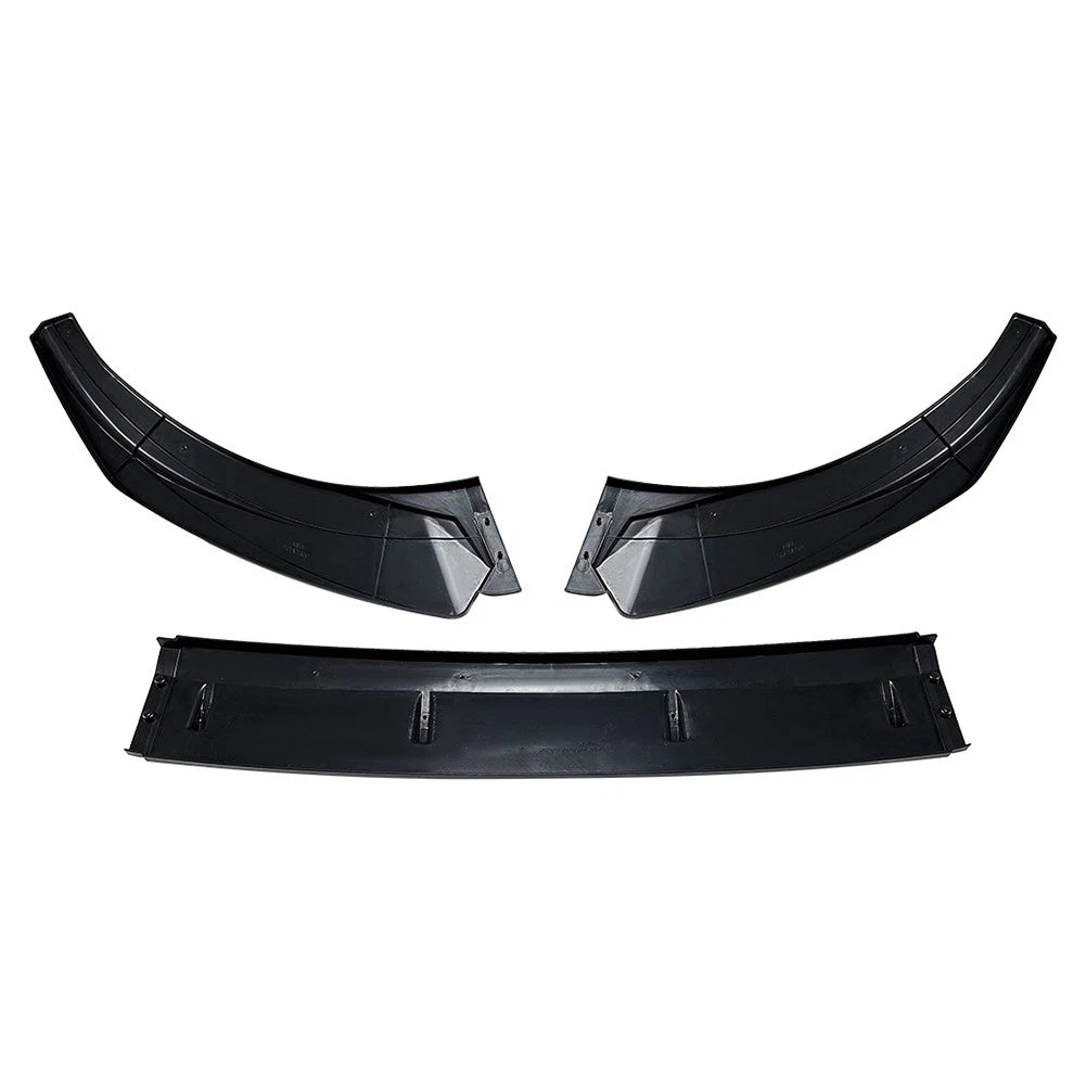 Carbon Look Front Bumper Spoiler Lip For Audi A3 S3 8V Pre-Facelift 2013-2016