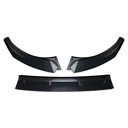 Carbon Look Front Bumper Spoiler Lip For Audi A3 S3 8V Pre-Facelift 2013-2016