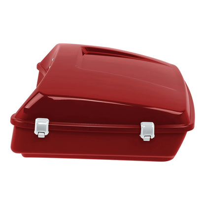 Chopped Trunk Pad Rack Fit For Harley Touring 14-25 Wicked Red Glossy