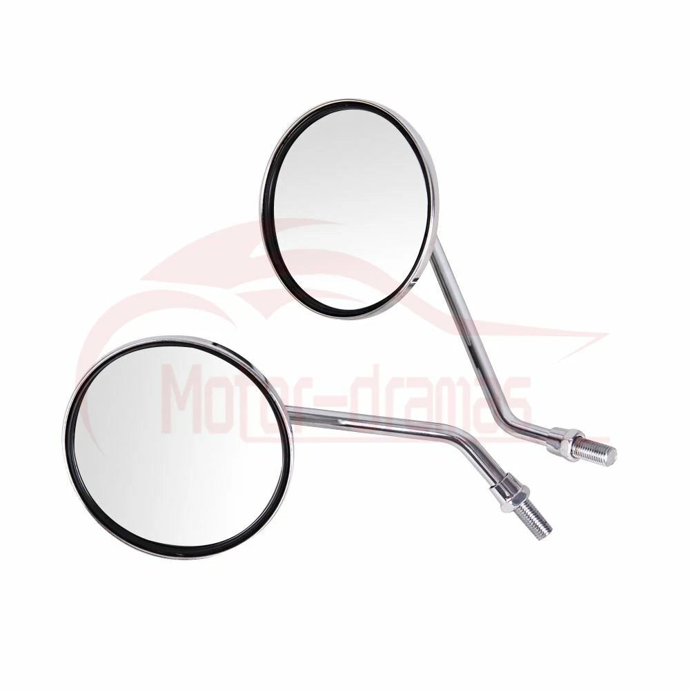 Chrome Motorcycle Rear View Mirrors 10MM For Honda Shadow Aero 750 2005 2006