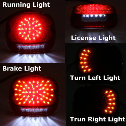 LED Rear Tail Lights Brake Fit for Harley Road King Dyna Glide Softail Sportster