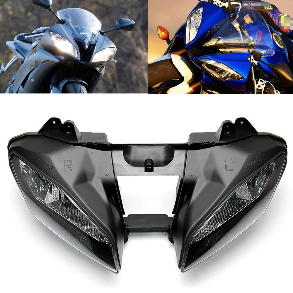 Headlight Headlamp Fits For Yamaha YZF R6 2008-2016 2009 2010 2011 2012 2013 14