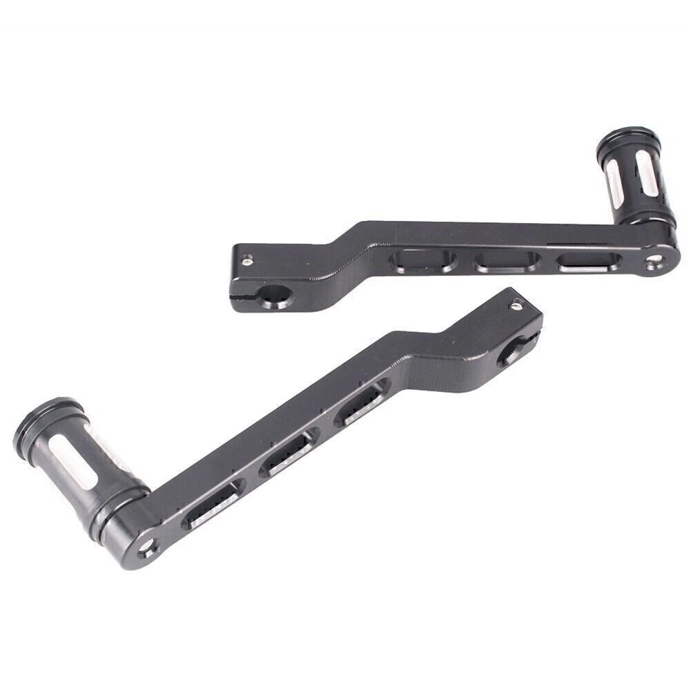 For Harley FLST FLHT Heel Toe Shifter Arms Set Black Gear Shift Levers w/ Pedal