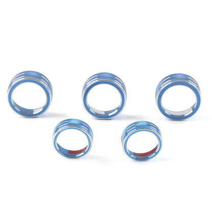 Control Switch Knob Ring Cover Trim Fit Honda Accord 10th Generation 18-22 Blue