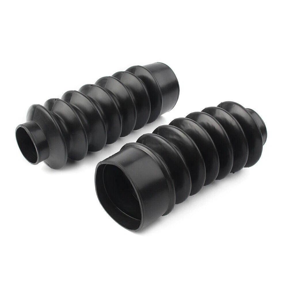 39mm Short Boots Fork Cover Gaiters Gator Rubber For Harley Sportster XL883 1200
