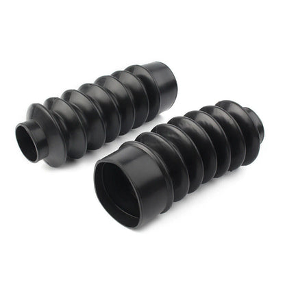 39mm Short Boots Fork Cover Gaiters Gator Rubber For Harley Sportster XL883 1200
