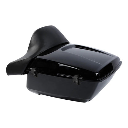 Black King Trunk Backrest Pad Mount Fit For Harley Road Glide King 97-08 99