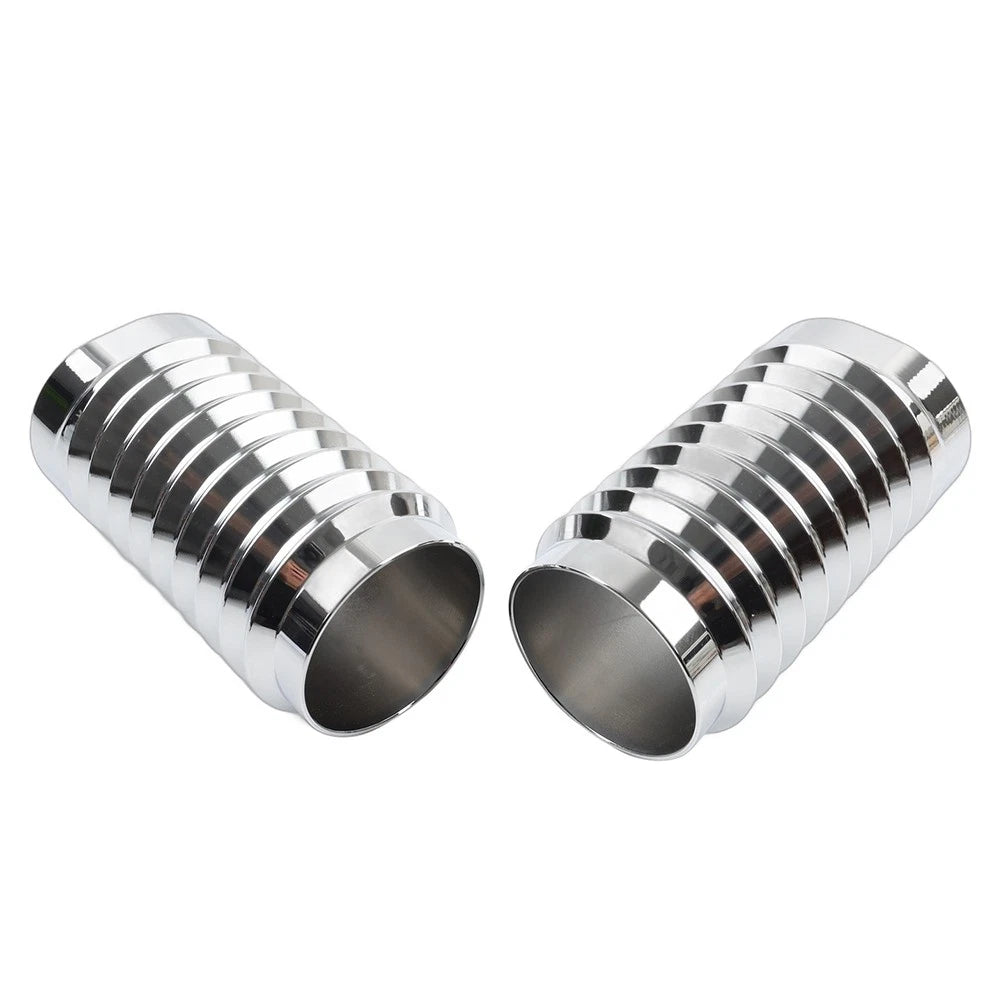 Retro Fork Boot Slider Covers Chrome Fit Harley Tour Road Street Tri Glide FLHR